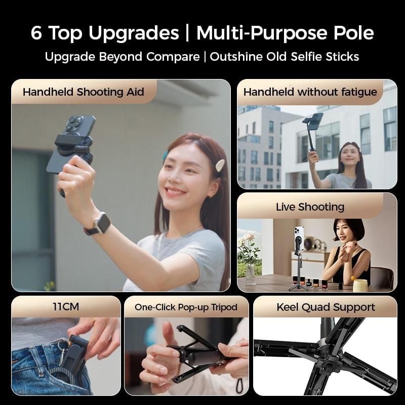 Magnetic Pocket Selfie Stick