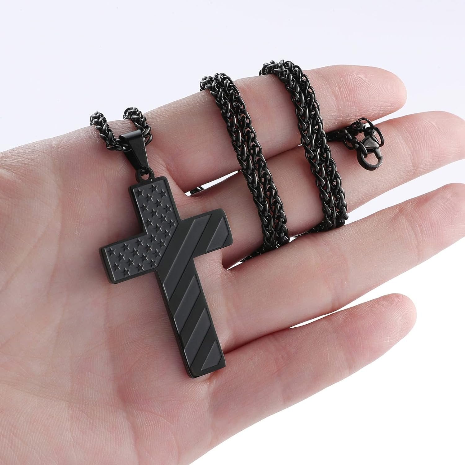 🔥LAST DAY 49% OFF -  50K+ SOLD! Almost Gone-💥Flag Cross Necklace