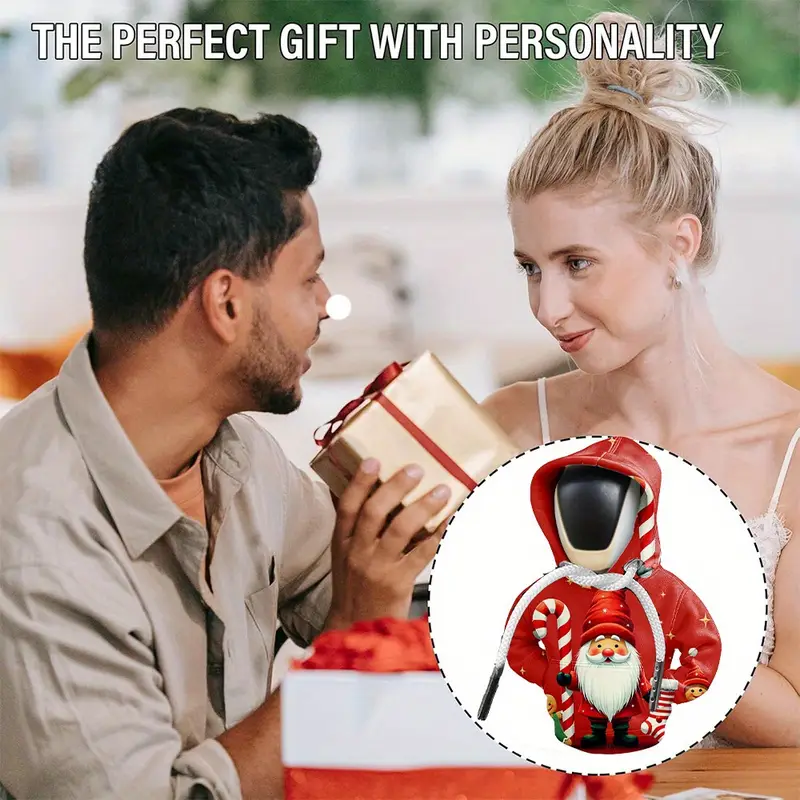 🎅✨ Santa Hoodie Car Gear Shift Knob Cover