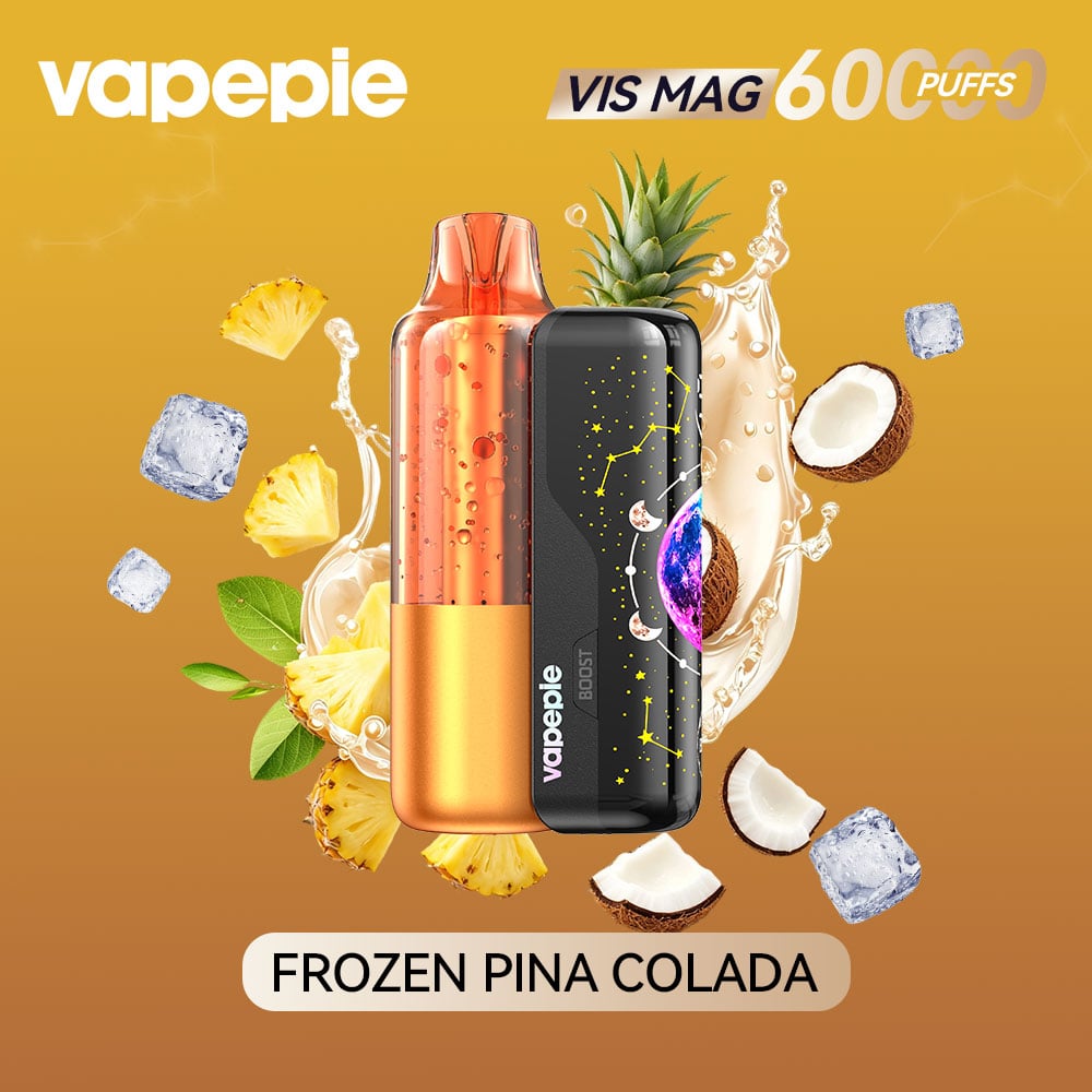 Nouveau modèle à pod remplaçable Vapepie VIS MAG 60 000 bouffées （Teneur en nicotine : 3 %）