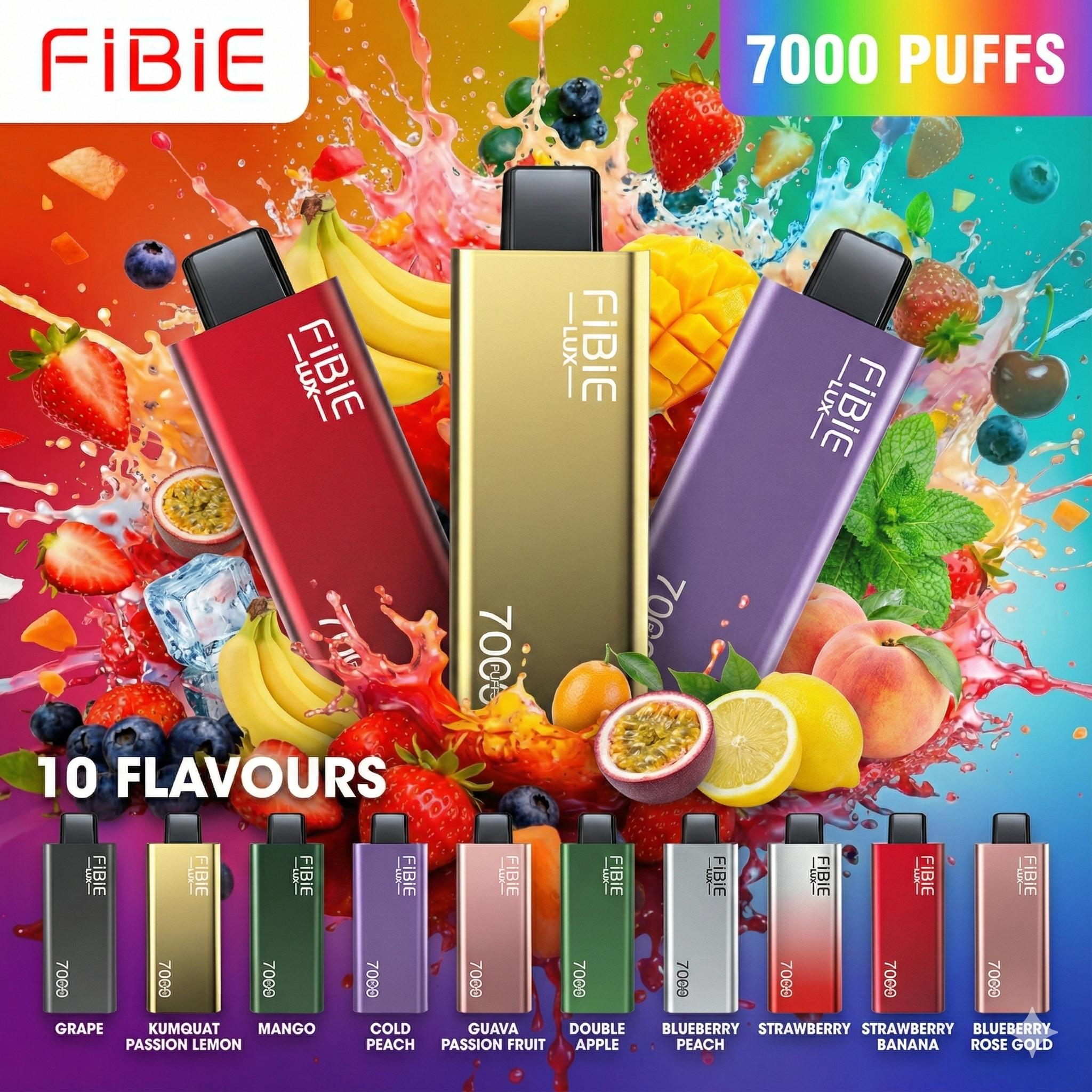 🧑‍🎄Promocja pakietu świątecznego 🎶 FIBIE PIE 7000 PUFFS  – Ulubiony wybór w Polsce! 🏆