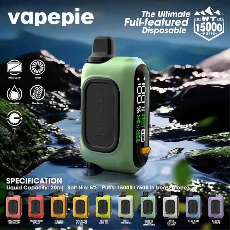 🔥Vapepie RO 15000 Pufuri-10 Arome(Disponibilitate limitată!⏳)