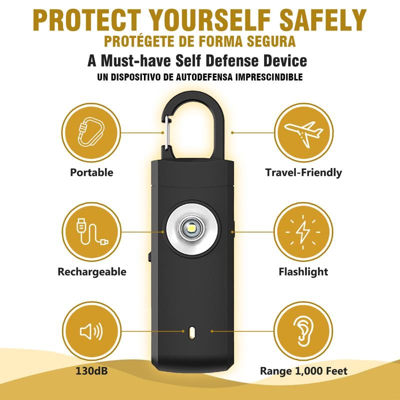 🔥LAST DAY 49% OFF - 130dB Personal Safety Alarm with LED Light
