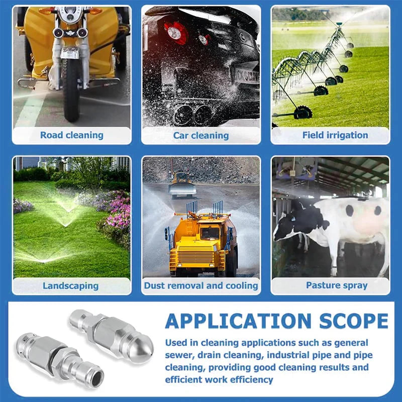 🔥LAST DAY 49% OFF -  Quick Connect Stainless Nozzle Set