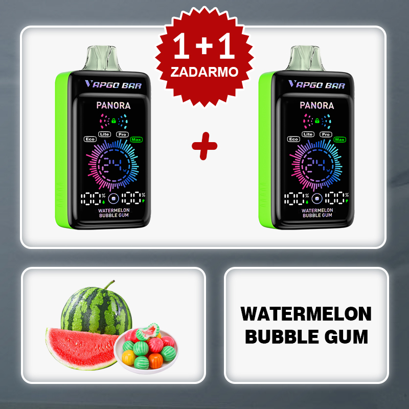 💥Akcia 1+1 ZADARMO!✨Vapgobar Panora 25000 PUFFS