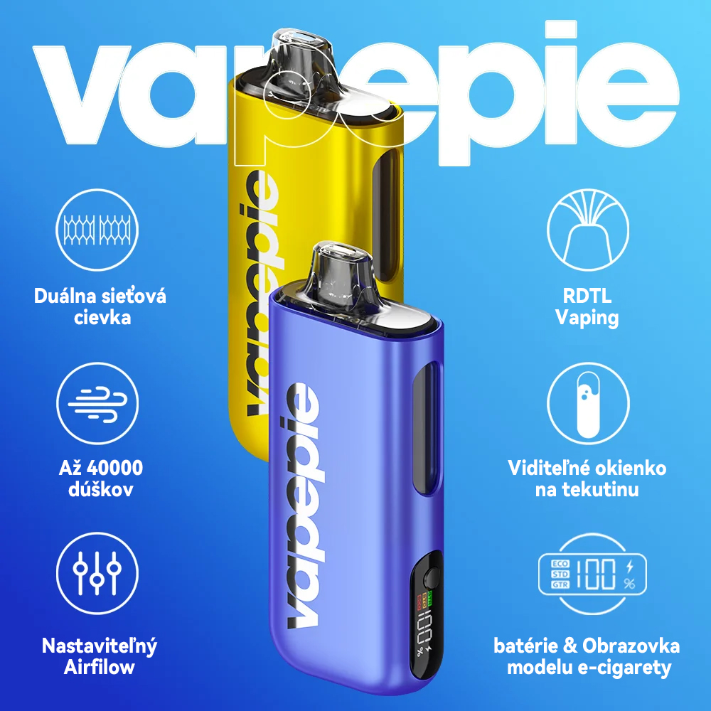 💥Akcia 1+1 ZADARMO!🔥VAPEPIE Max 40000 Potiahnutí (slukov)