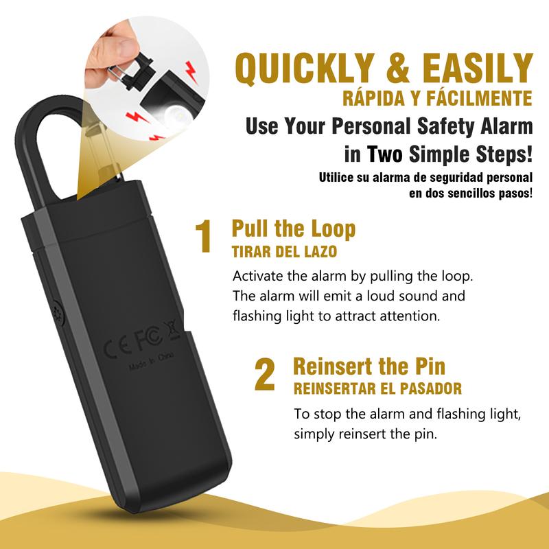🔥LAST DAY 49% OFF - 130dB Personal Safety Alarm with LED Light