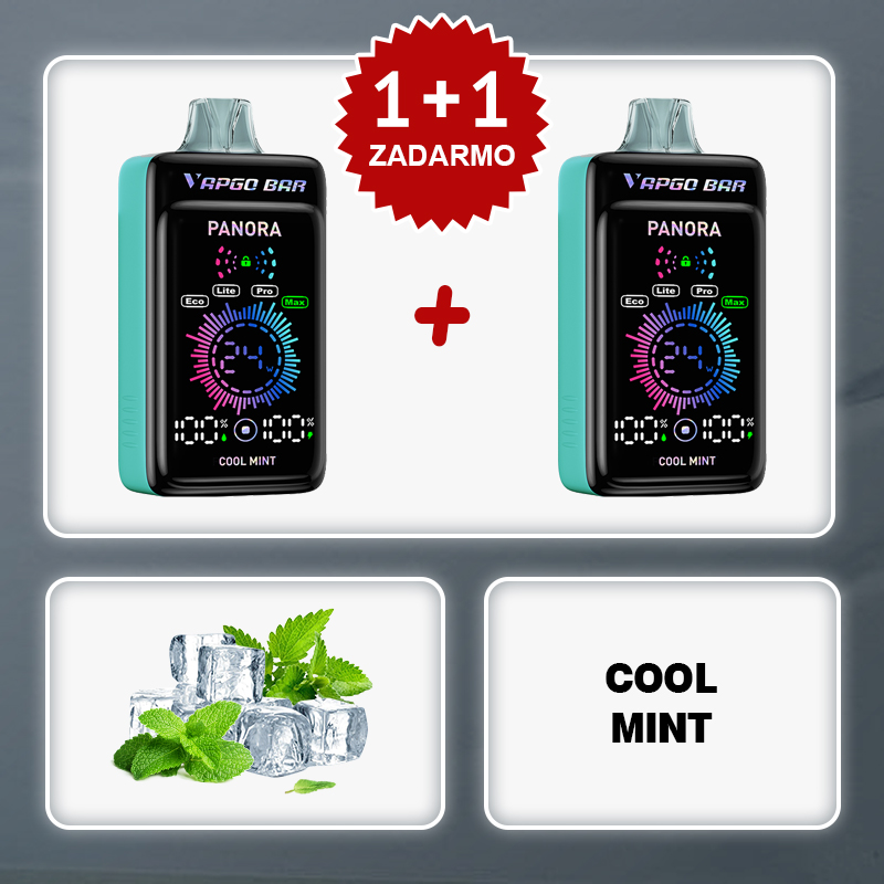 💥Akcia 1+1 ZADARMO!✨Vapgobar Panora 25000 PUFFS