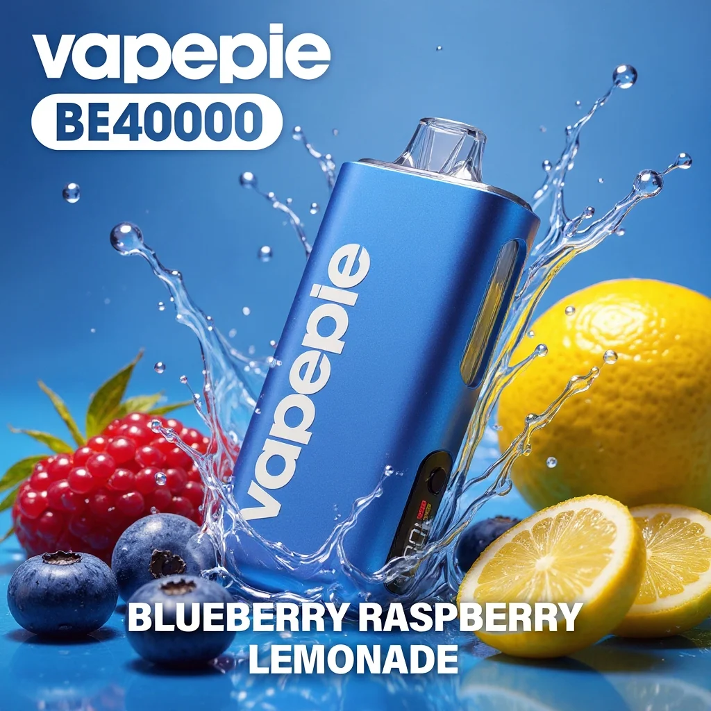 VAPEPIE Max 40000 PUFFS & Áfonya-málna limonádé íz