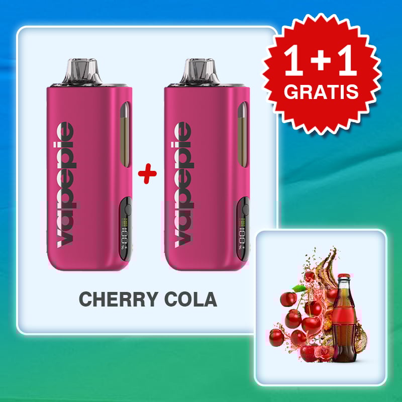 🎉Promocja 1+1 GRATIS!🎉Wiśniowa cola & VAPEPIE Max 40000 PUFFS