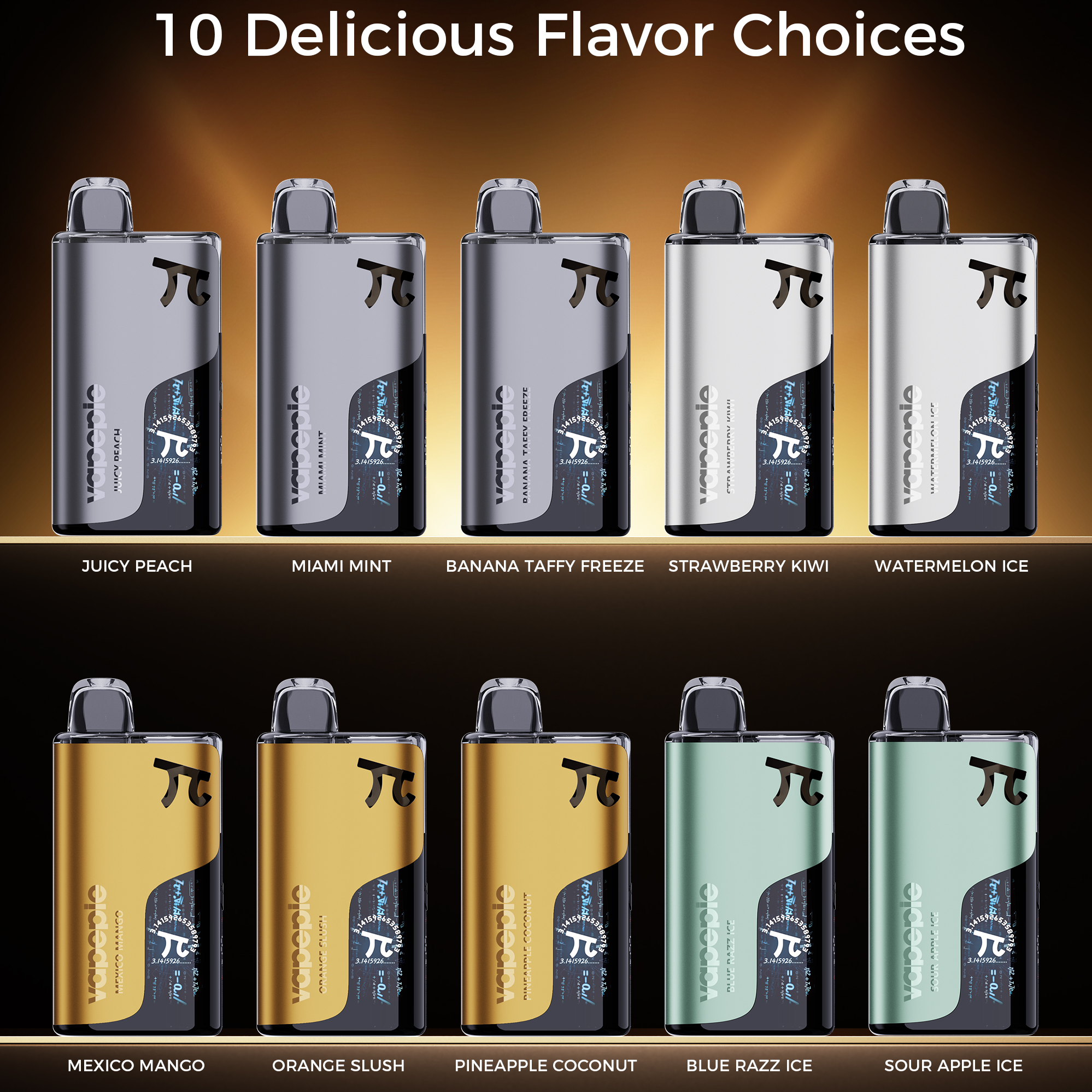 ✨VAPEPIE's new product is officially on sale - 50,000 mouthfuls large capacity ✨ - 10 flavors, 1-10 value packs