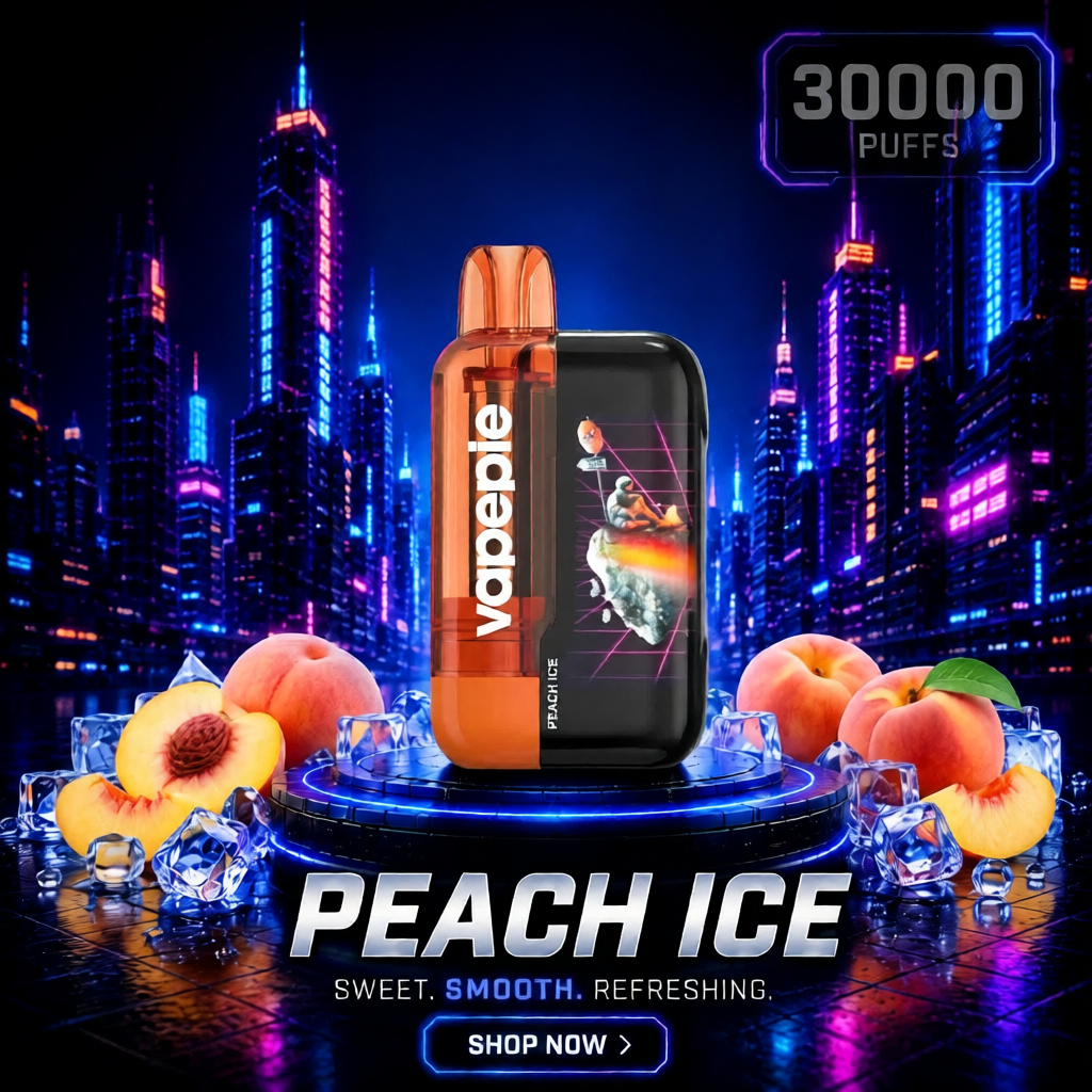 Peach Ice丨30000 Puffs Rechargeable Disposable Vape