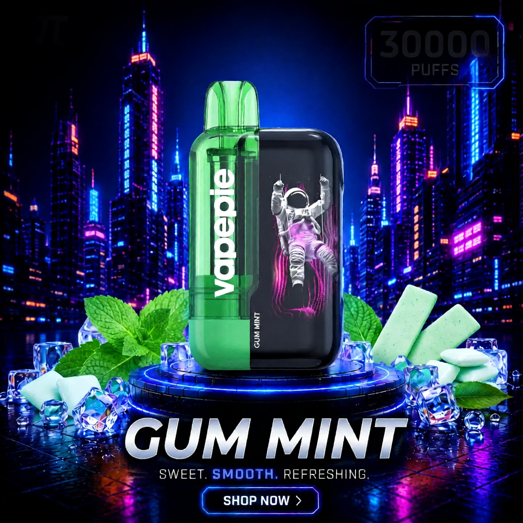 Gum Mint丨30000 Puffs Rechargeable Disposable Vape