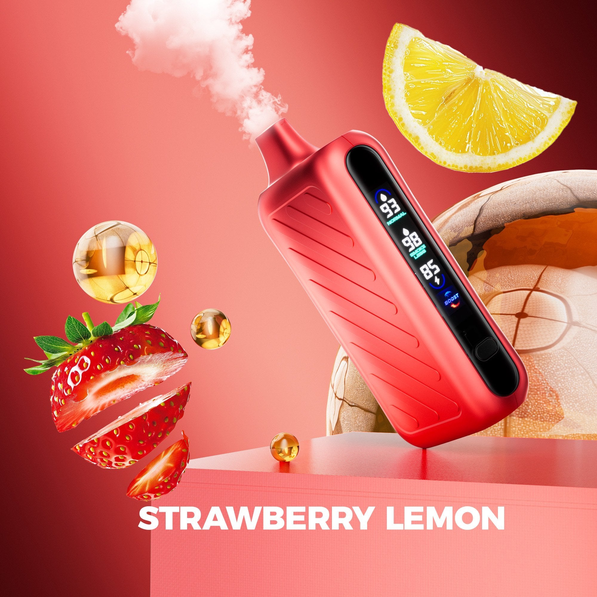 STRAWBERRY LEMON VAPEPIE GHOST AIR 40000 PUFFS