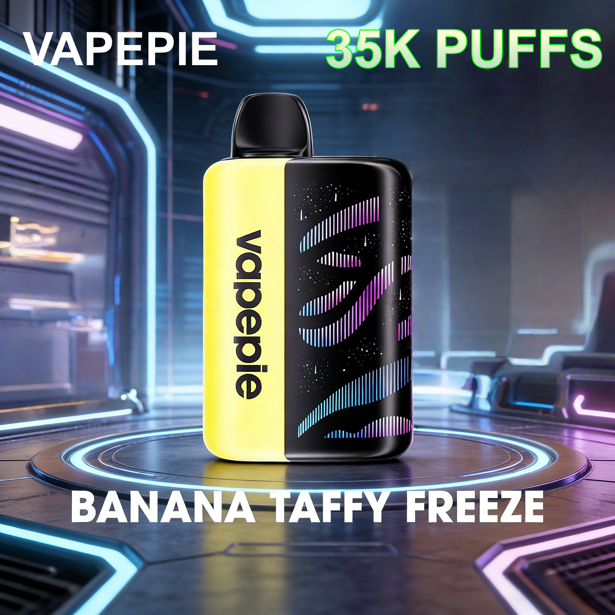 Banana Taffy Freeze | 35000 Puffs Rechargeable Disposable Vape