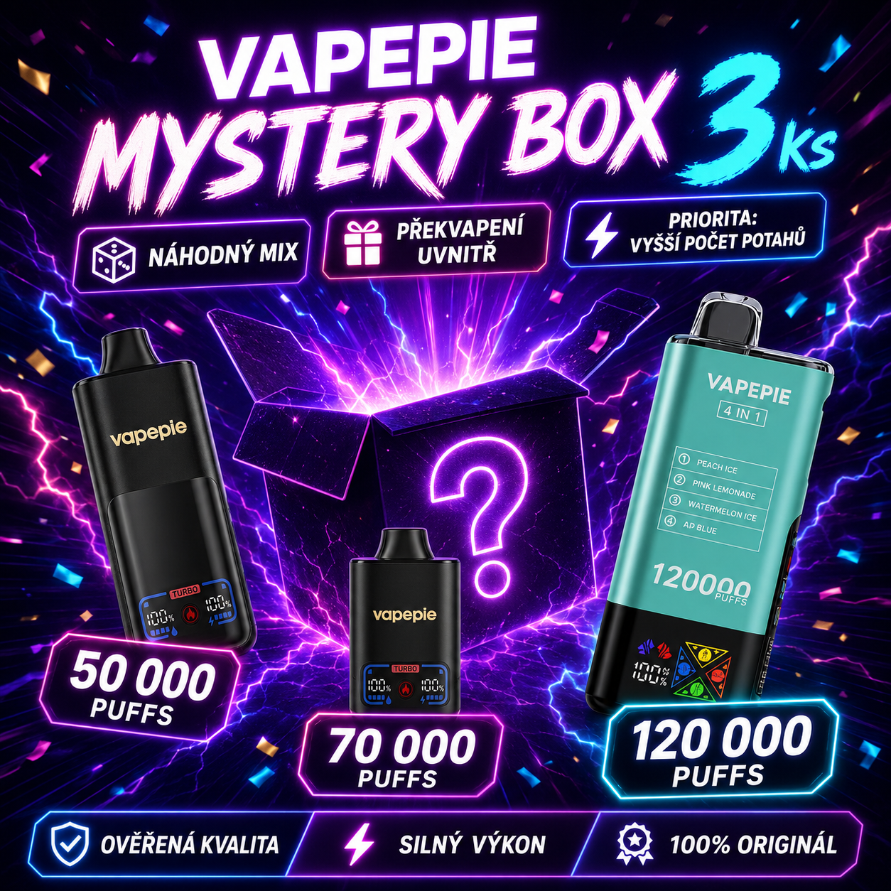 VAPEPIE Mystery Box 3 ks