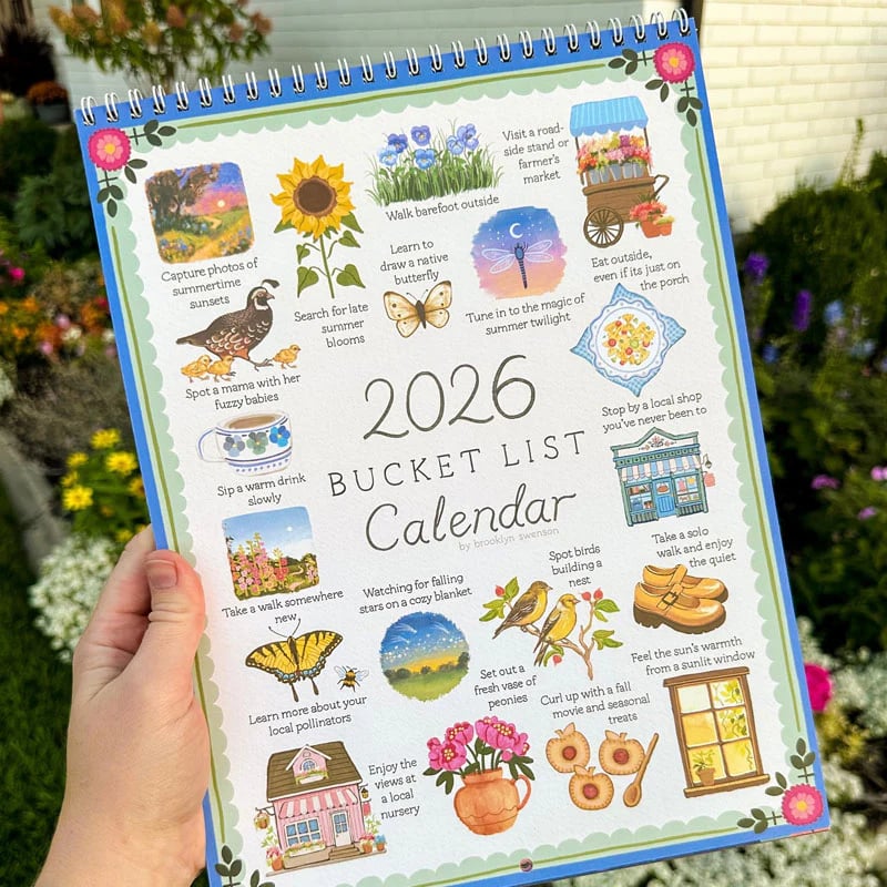 📅LAST DAY 49% OFF - 2026 Bucket List Calendar 🍂🌸