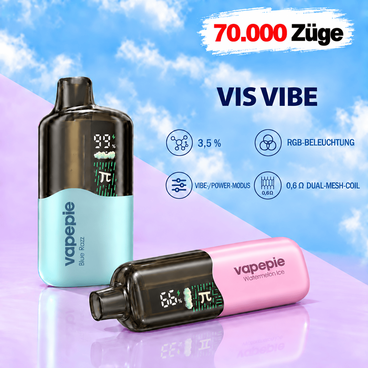 🏷️ Vapepie VIS VIBE 70000 – 70,000 Puffs