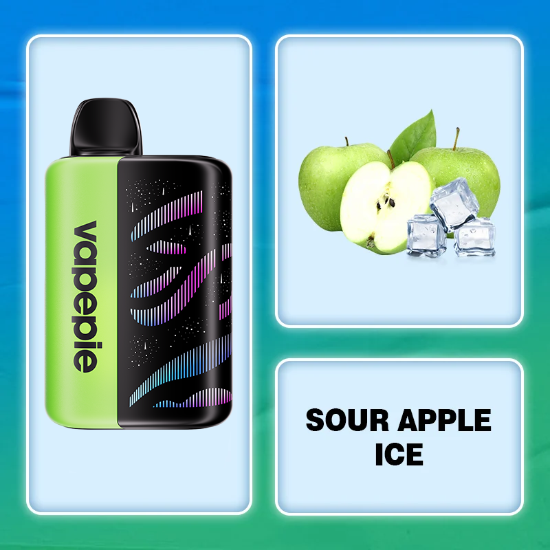 Sour Apple Ice Flavor Vape | Vapepie 35000 Puffs Galactic Gleam