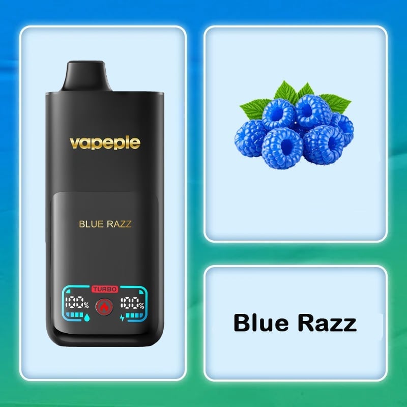 VAPEPIE Blue Razz 70 000 ťahov Jednorázová e-cigareta