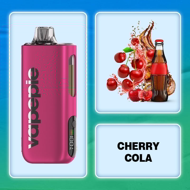 Cherry Cola Flavor Vape | Vapepie Max 40000 Puffs High-Capacity Red