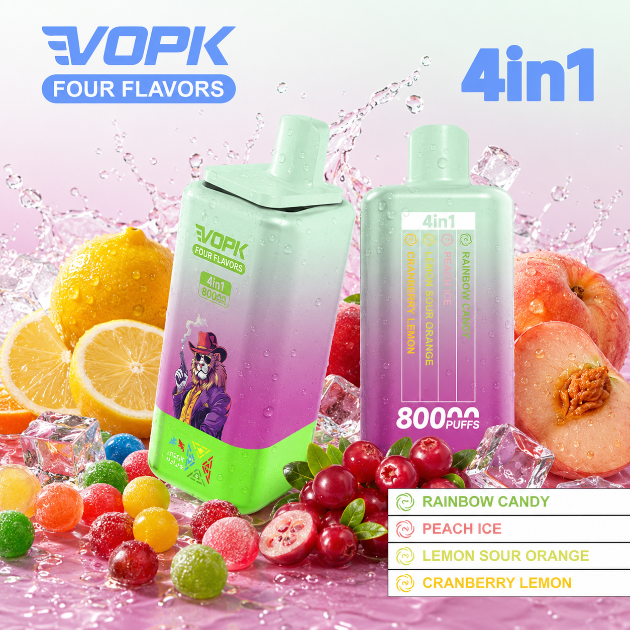 🔥🔥Nejsilnější upgrade! VOPK 80 000 potahů – 4 příchutě v jednom zařízení | Nejlepší poměr cena/výkon