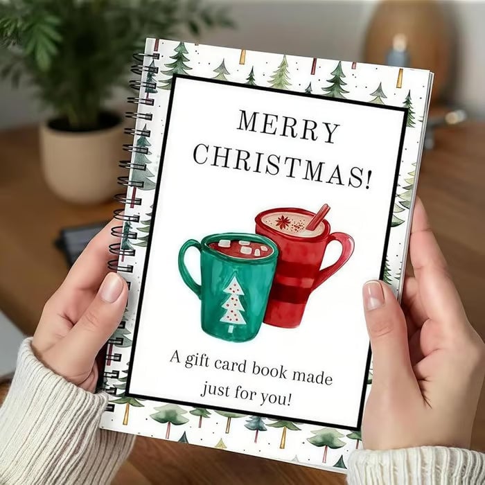 Meridust™ DIY Christmas Gift Card Album Book