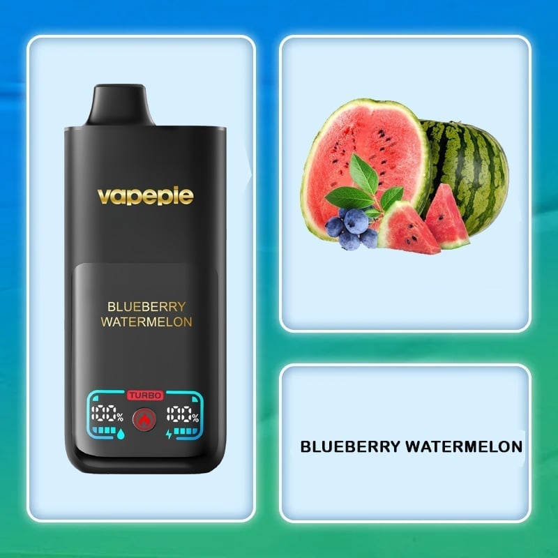 VAPEPIE Čučoriedka – Vodný melón 70 000 ťahov