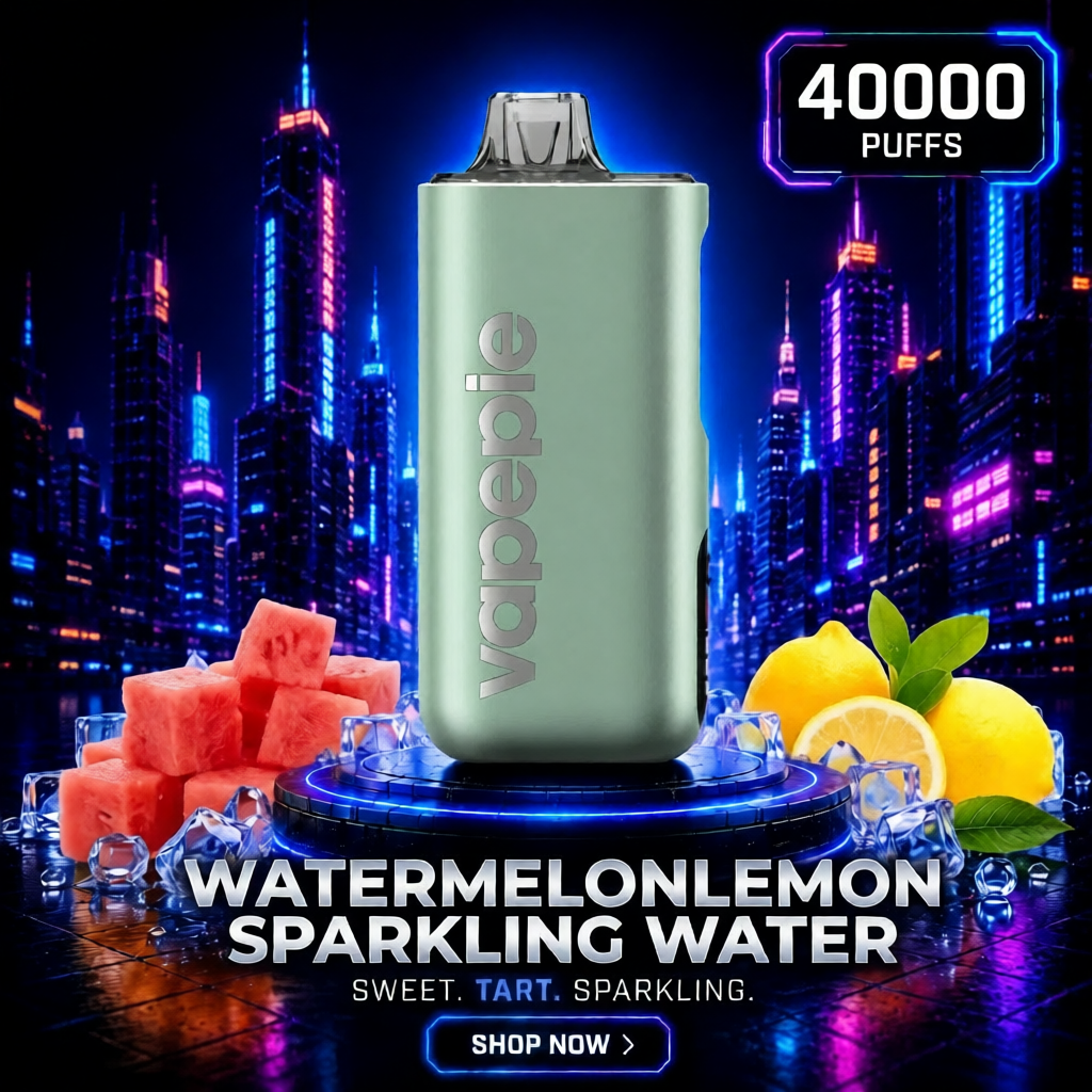 Watermelonlemon Sparkling Water | 40000 Puffs Rechargeable Disposable Vape
