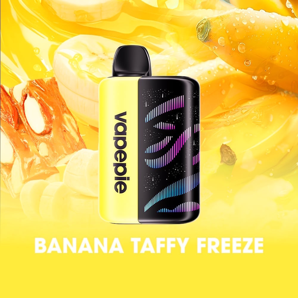 Bonbon Banane Glacé | Cigarette électronique jetable rechargeable – 35 000 bouffées