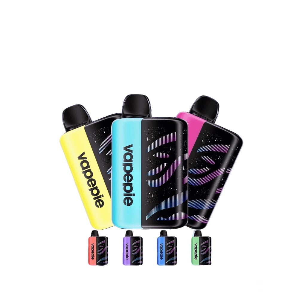 [Max Discount Pack of 3-35000 Puffs] VapePie Galactic Gleam 105000 Puff Disposable Electronic Cigarette - Smart LED Display | Fast Shipping from US Warehouse