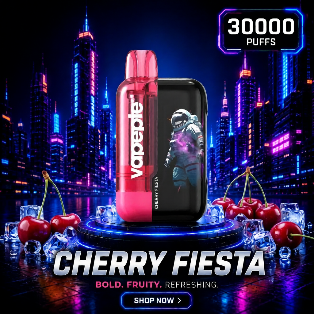 Cherry Fiesta丨30000 Puffs Rechargeable Disposable Vape