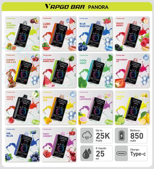 ✨Vapgobar Panora 25000 PUFFS（💫Stílus és kényelem egyben! ✨）