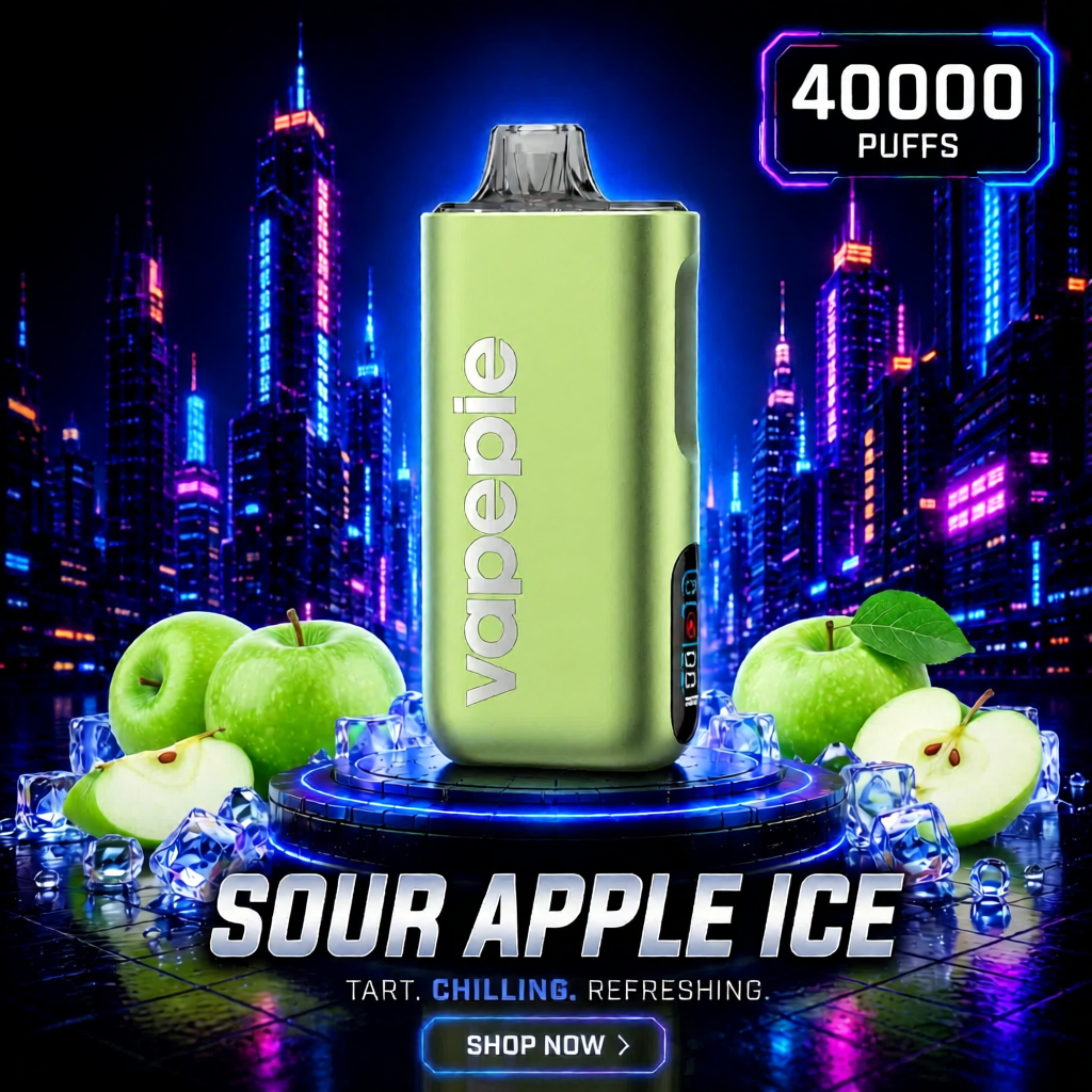 Sour Apple Ice | 40000 PUFFS Rechargeable Disposable Vape