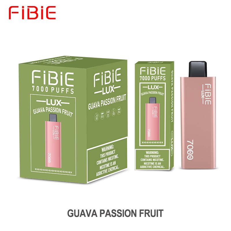 Guava-Passionfruit Flavor Disposable Vape | FIBIE 7000 Puffs PINK