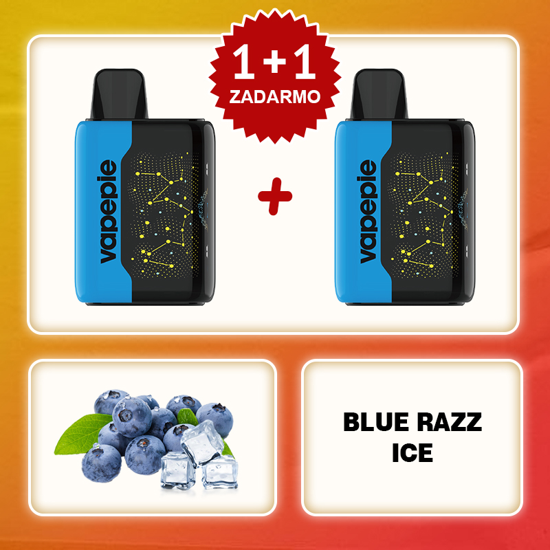 💥Akcia 1+1 ZADARMO!🔥Kyselý Mango A Ananas & VAPEPIE 25000 PUFFS - Star Sky Curved Screen