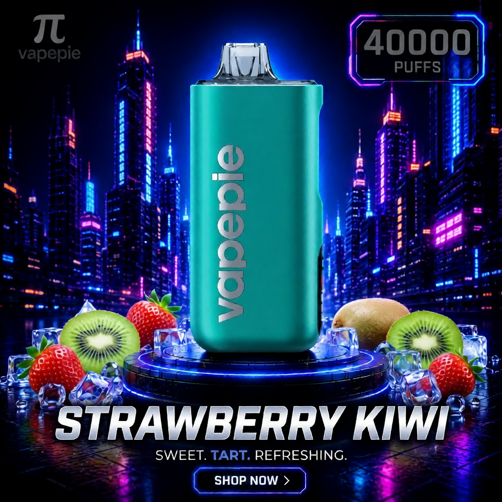 Strawberry Kiwi | 40000 Puffs Rechargeable Disposable Vape