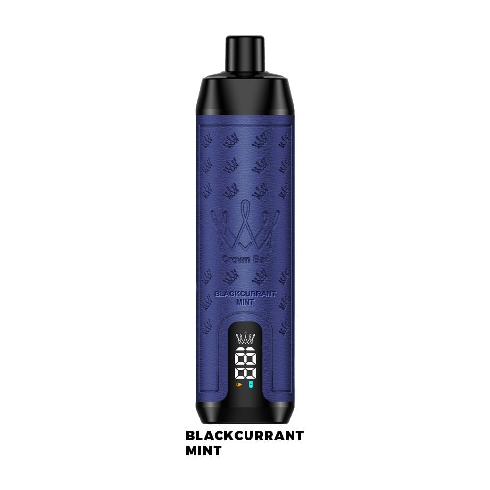 💥Akcia 1+1 ZADARMO!🔥AL FAKHER 12000 PUFFS Crown Bar - ČERNÝ RYBÍZ S MÁTOVOU PŘÍCHUTÍ