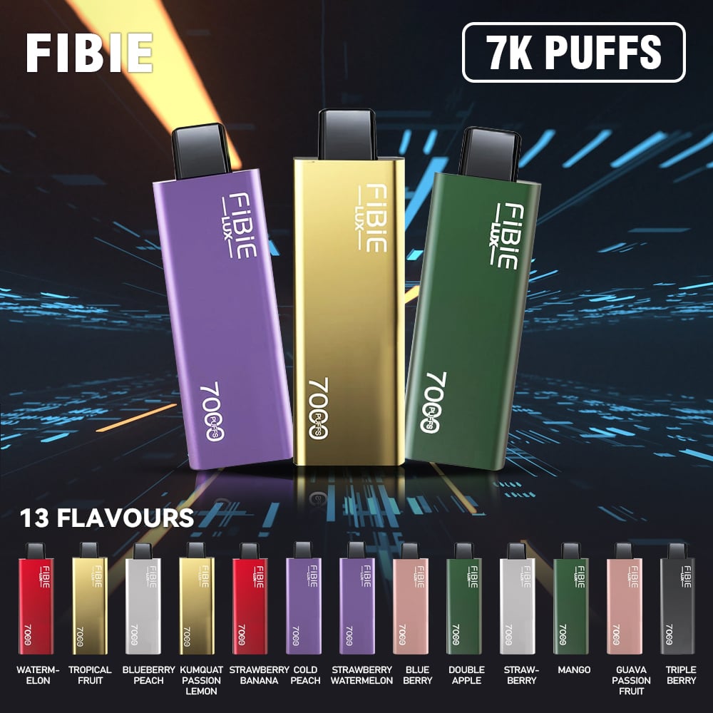 FIBIE 7000 Puffs Disposable Vape | 10 Flavors Collection