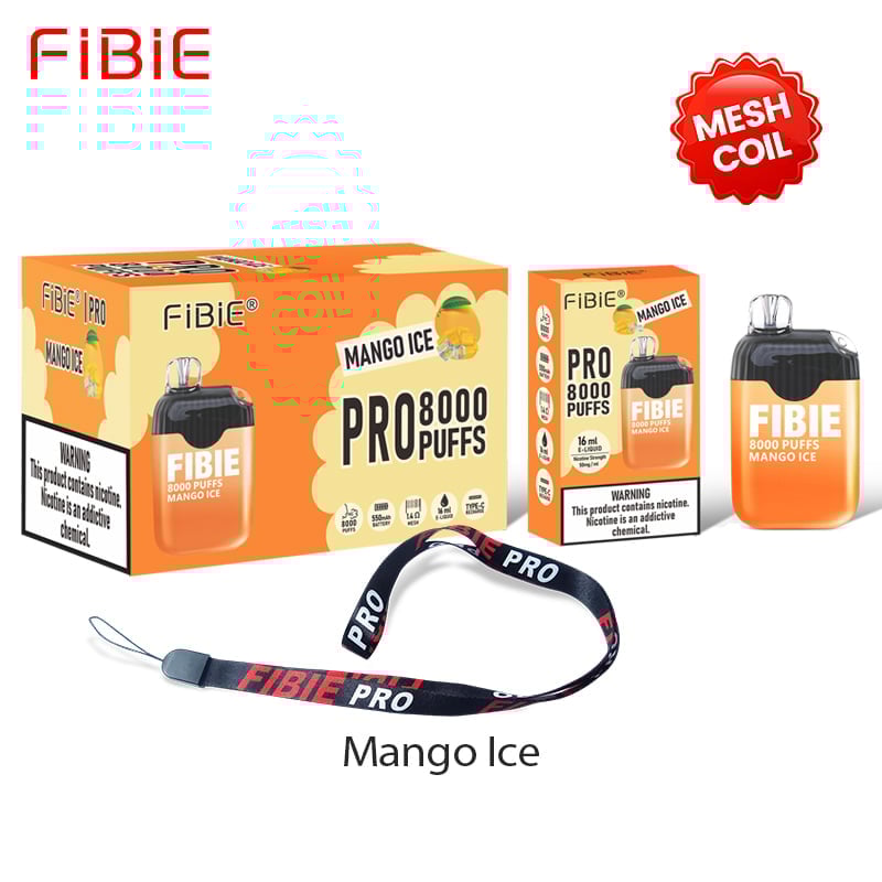 FIBIE 8000 Puffs Disposable Vapor Wands (10 Flavors Collection)