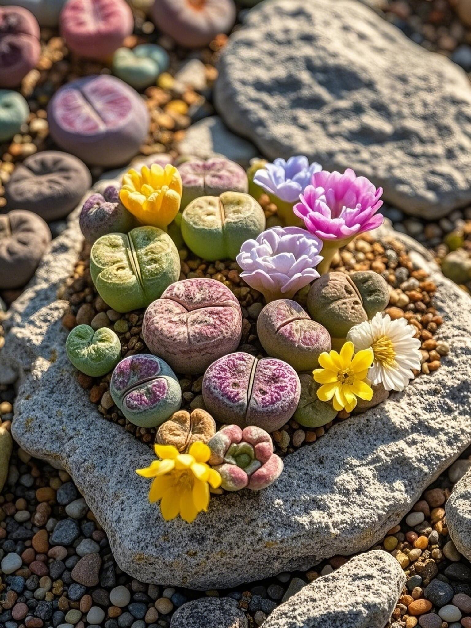 🎁Last Day 70% OFF🪨Lithops Succulent — 🎨Colorful Stone Shape & Easy Care
