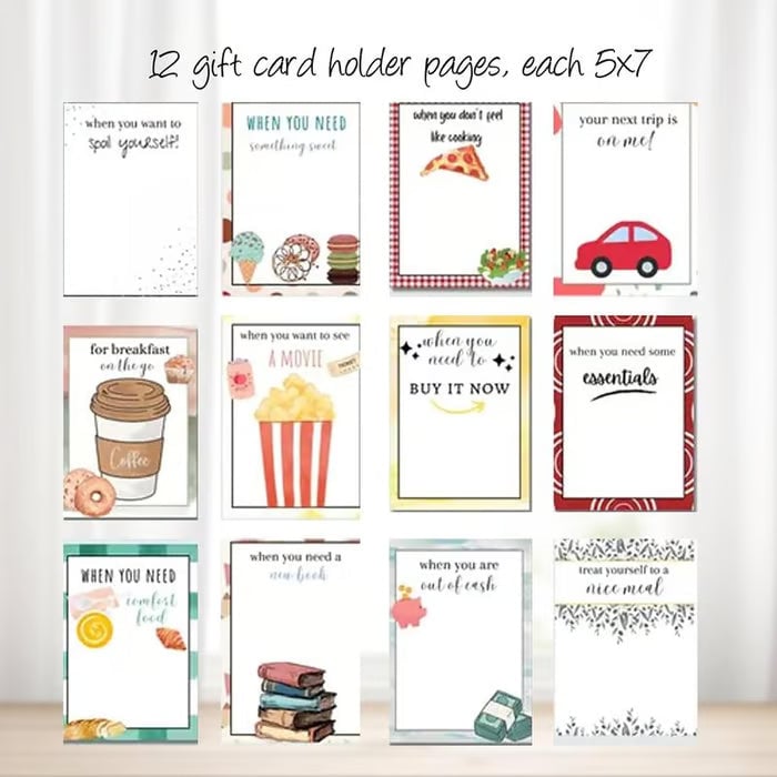 Meridust™ DIY Christmas Gift Card Album Book