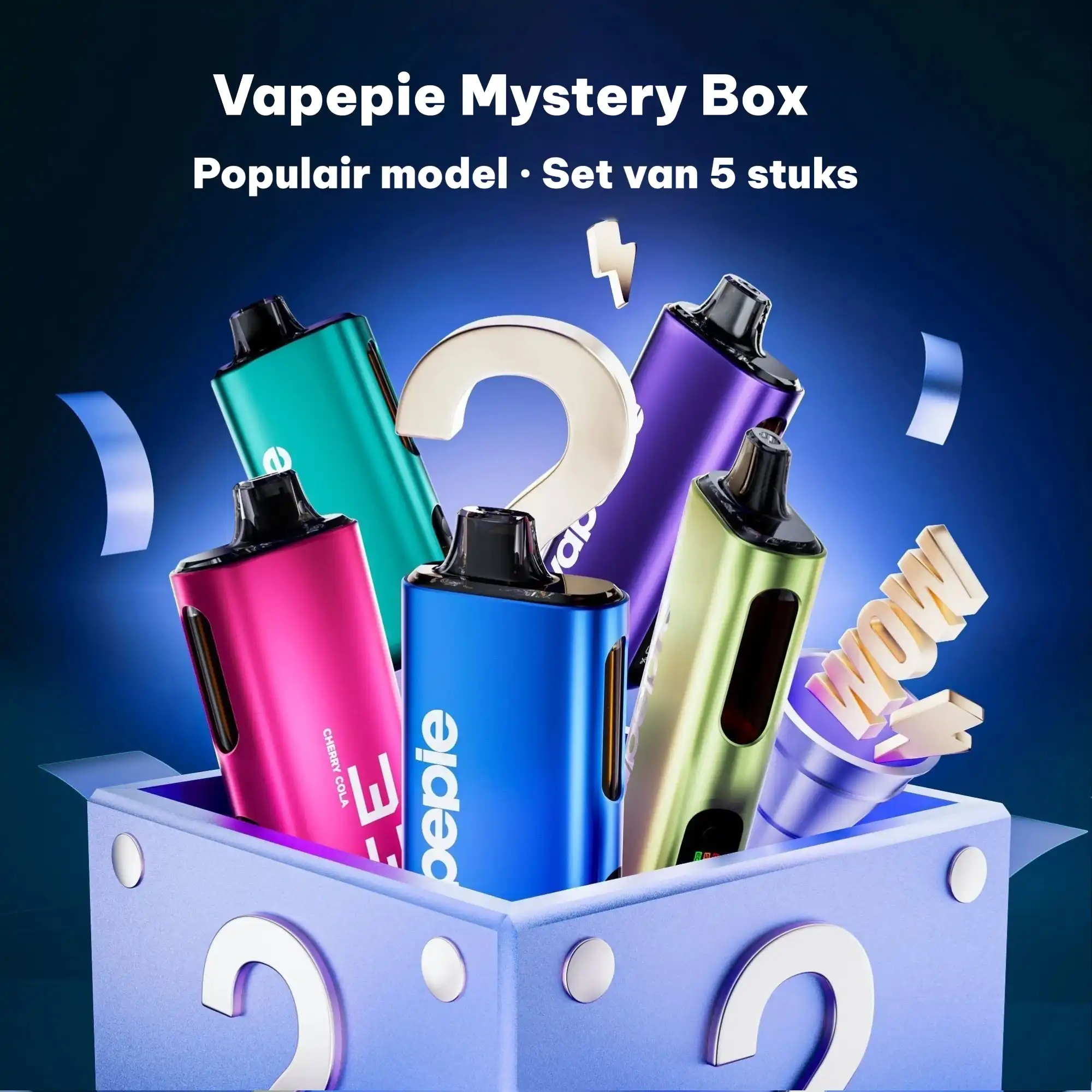 Set van 5 stuks Mystery Box – VAPEPIE Max 40000 PUFFS niespodziankowy pakiet