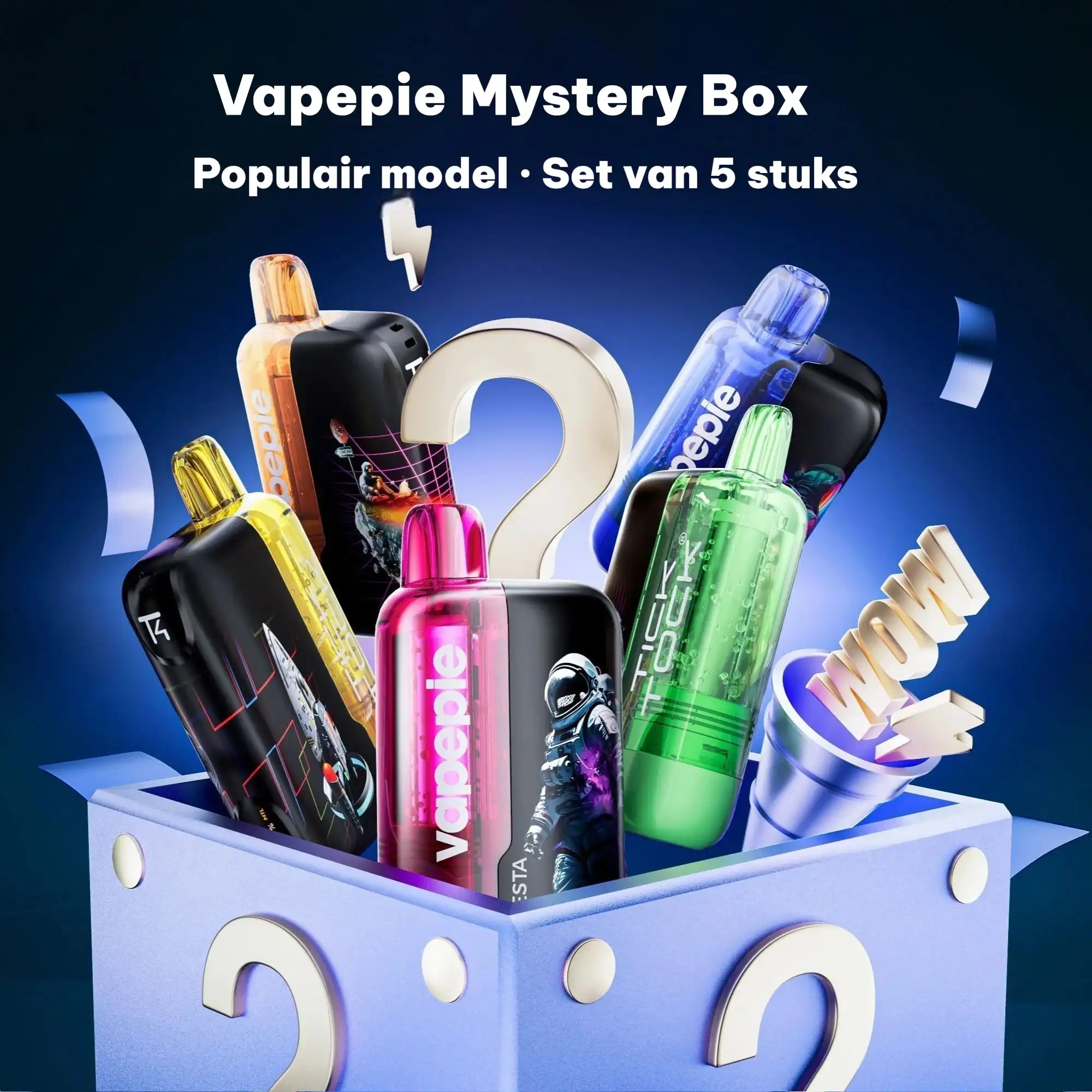 Set van 5 stuks Mystery Box – VAPEPIE x TK Ultra Phantom 30000 PUFFS