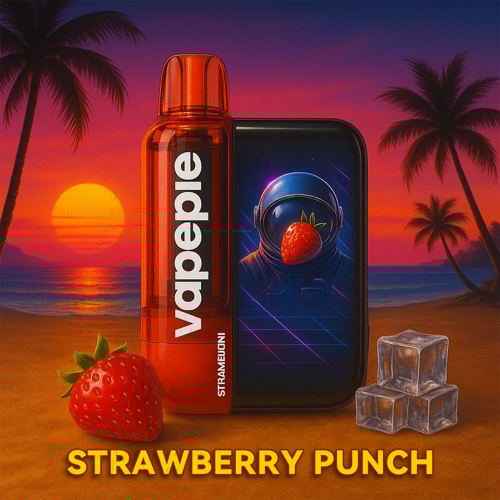 Eperpuncs🔥Vapepie Ultra Phantom 30000 Szívás - Tick Tock Limitált LED Éjfény-Edition