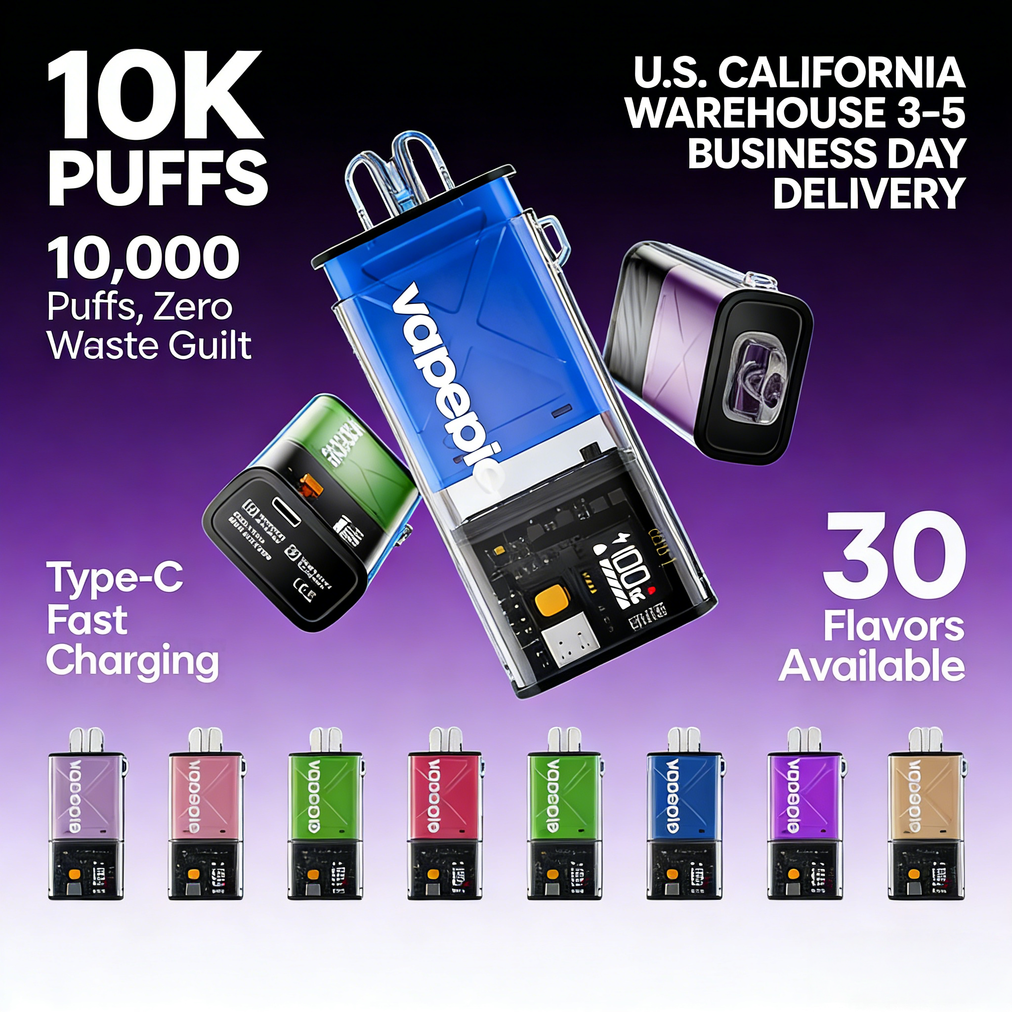 【Nederland】Vapepie FlexSwitch 10000 Puff Vape