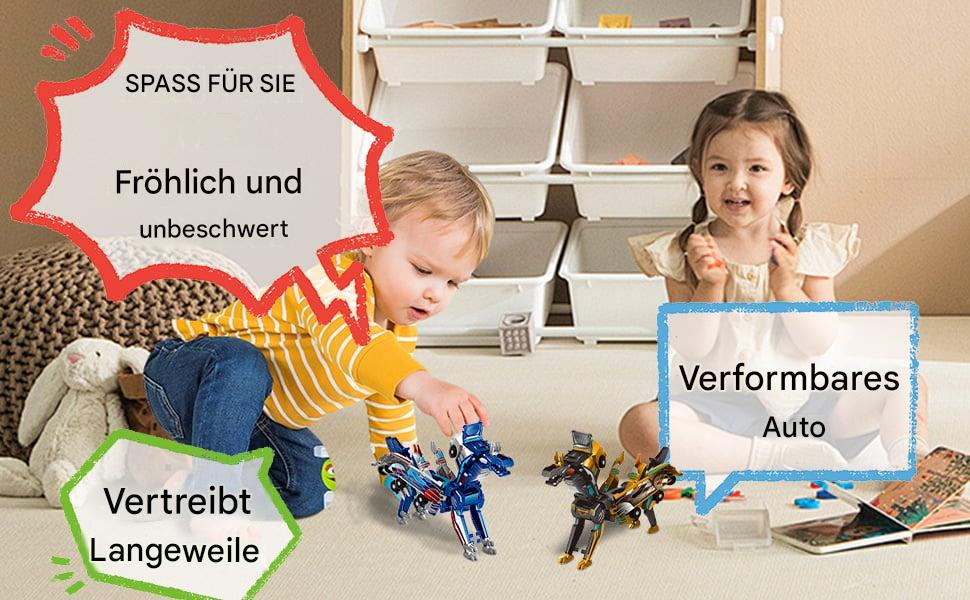 🎁✨ Kollisionsverwandelndes Dinosaurier-Auto-Spielzeug
