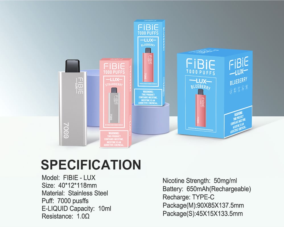 Triple Berry Flavor Disposable Vape | FIBIE 7000 Puffs