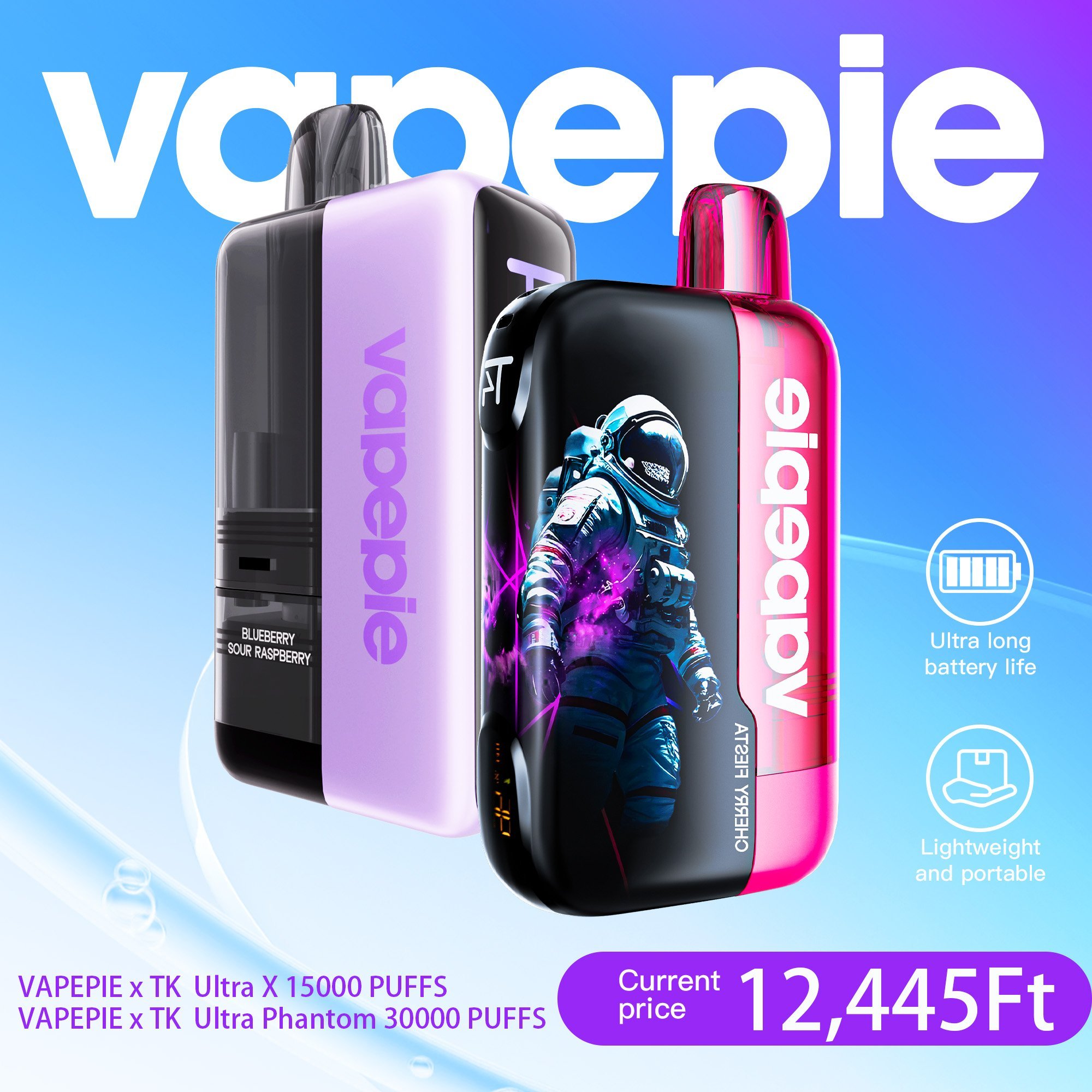 đ„TK tĂĄrsmĂĄrkĂĄs kĂ©szlet: VAPEPIE 30000 + Ultra X 15000 â LimitĂĄlt SzĂ©ria