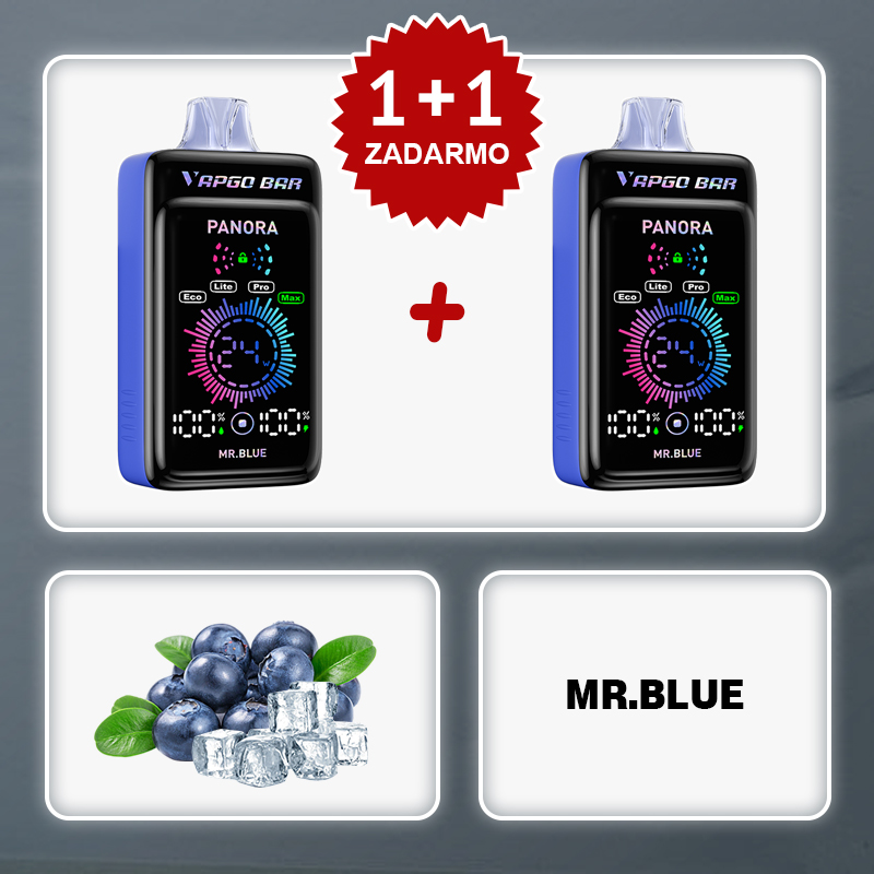 💥Akcia 1+1 ZADARMO!✨Vapgobar Panora 25000 PUFFS